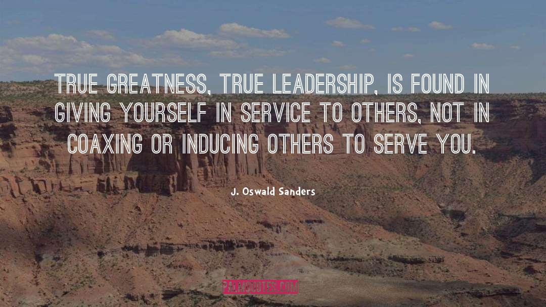 Giving Yourself quotes by J. Oswald Sanders