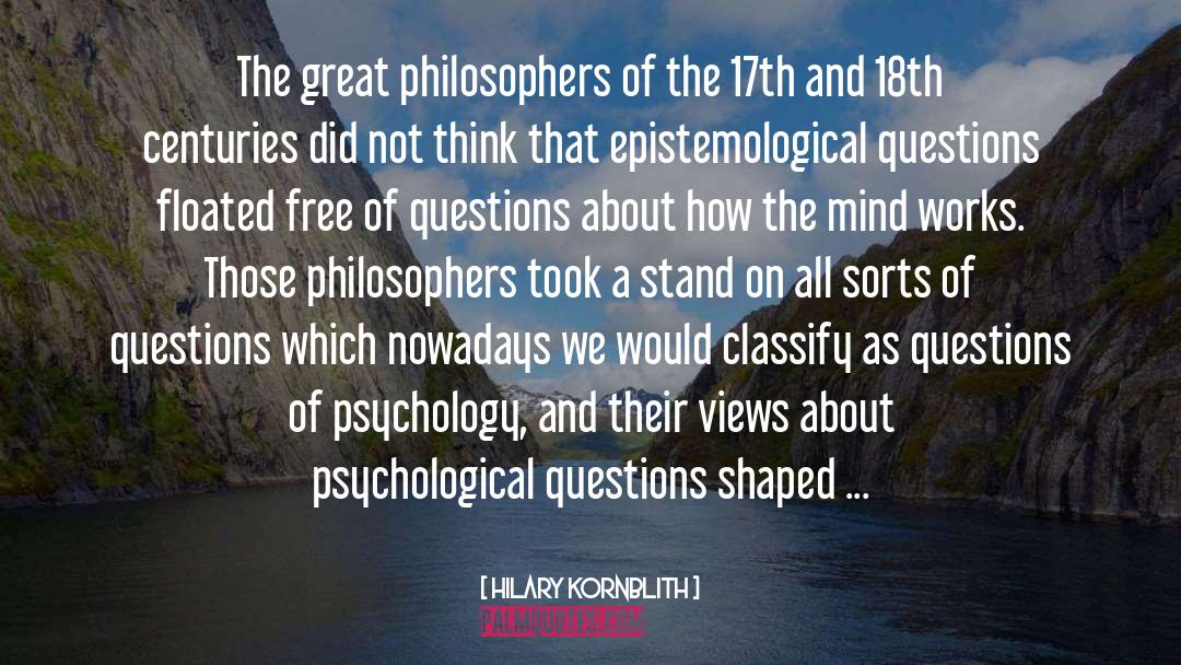 Gk Questions quotes by Hilary Kornblith