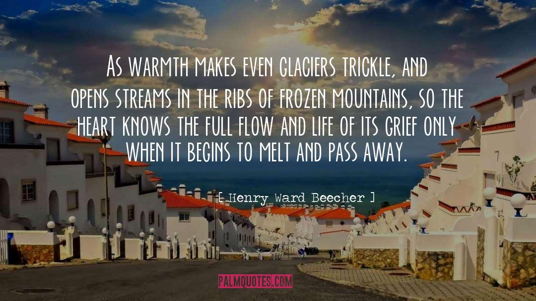 Glaciers quotes by Henry Ward Beecher