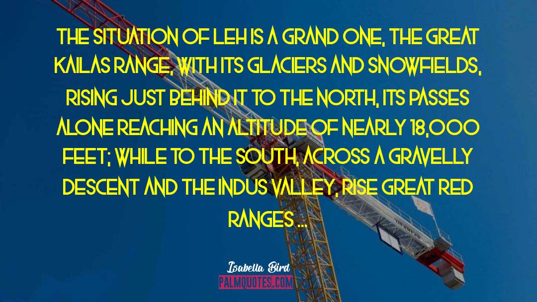 Glaciers quotes by Isabella Bird