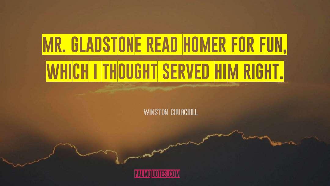 Gladstone Bag quotes by Winston Churchill