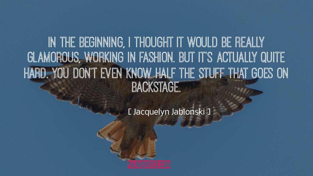 Glamorous quotes by Jacquelyn Jablonski