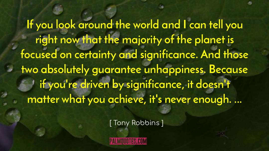 Glasnost Significance quotes by Tony Robbins