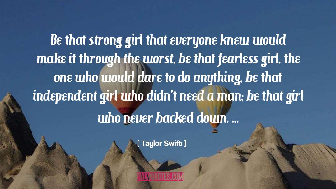 Glass Girl quotes by Taylor Swift