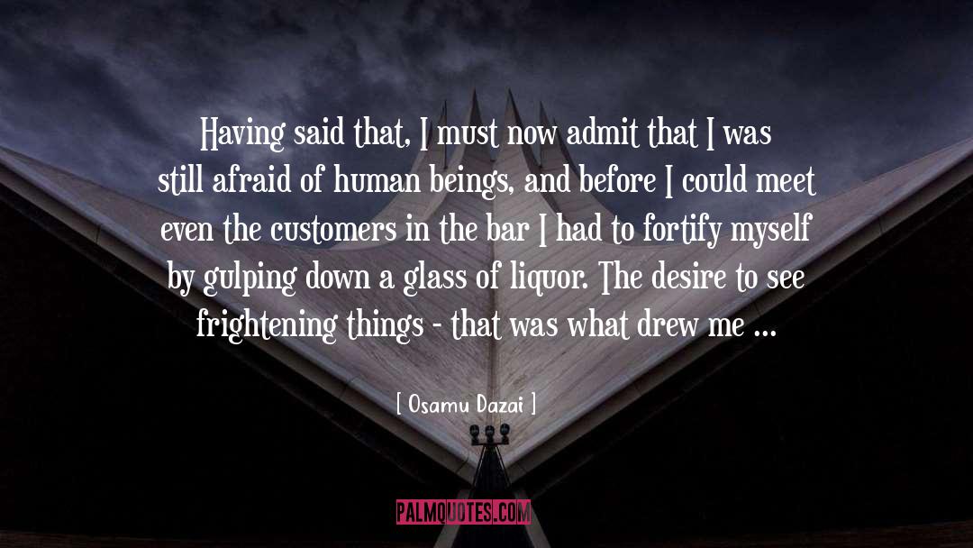 Glass quotes by Osamu Dazai