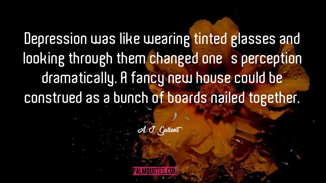 Glasses quotes by A. J. Gallant