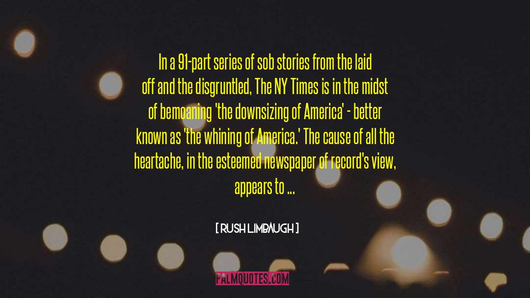 Glasshouses In Ny quotes by Rush Limbaugh