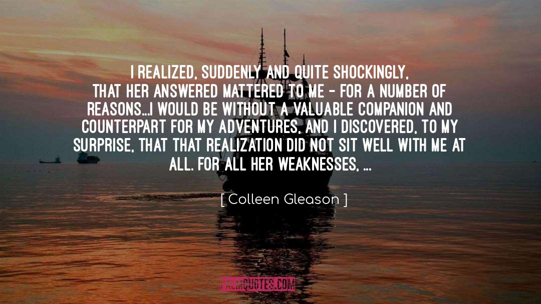 Gleason quotes by Colleen Gleason