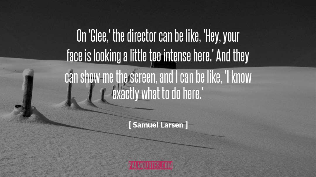 Glee quotes by Samuel Larsen