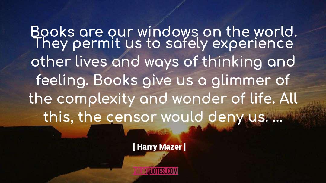 Glimmer quotes by Harry Mazer
