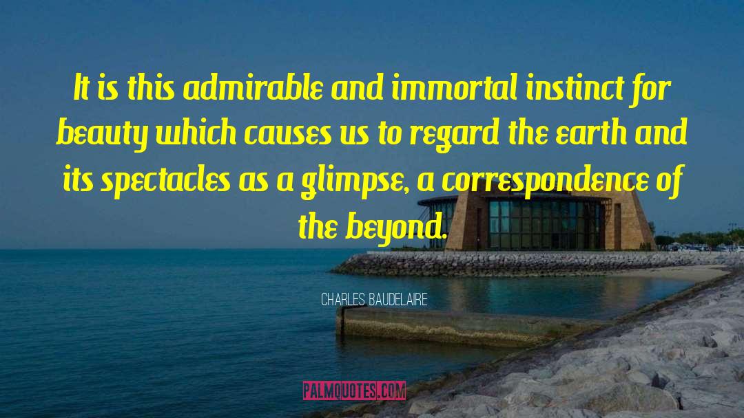 Glimpse quotes by Charles Baudelaire