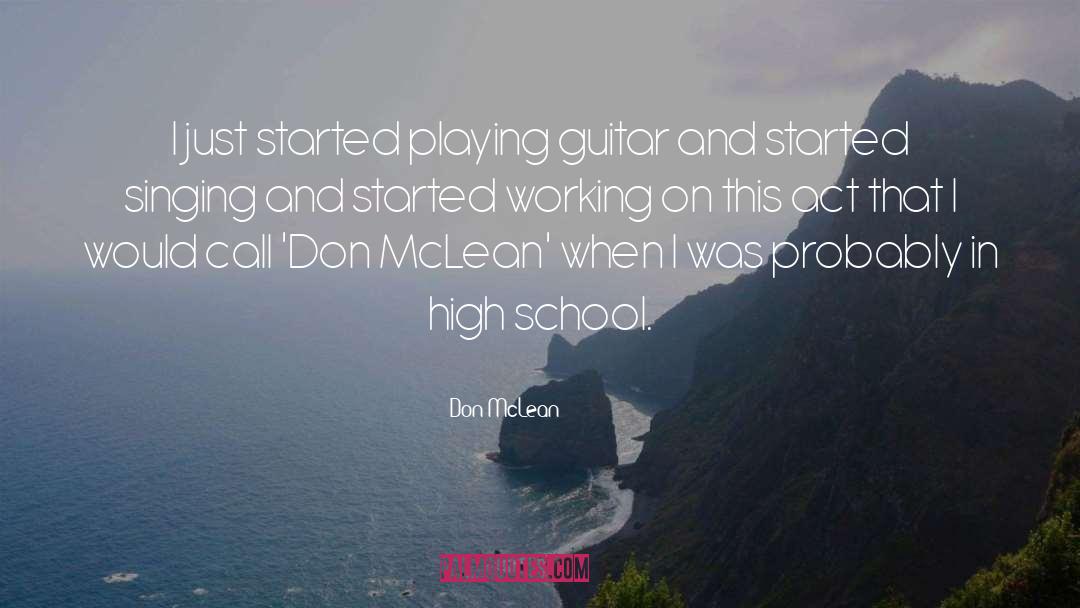 Glissando Guitar quotes by Don McLean