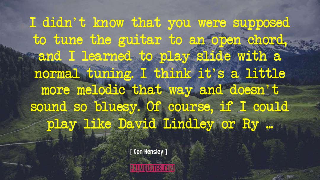 Glissando Guitar quotes by Ken Hensley