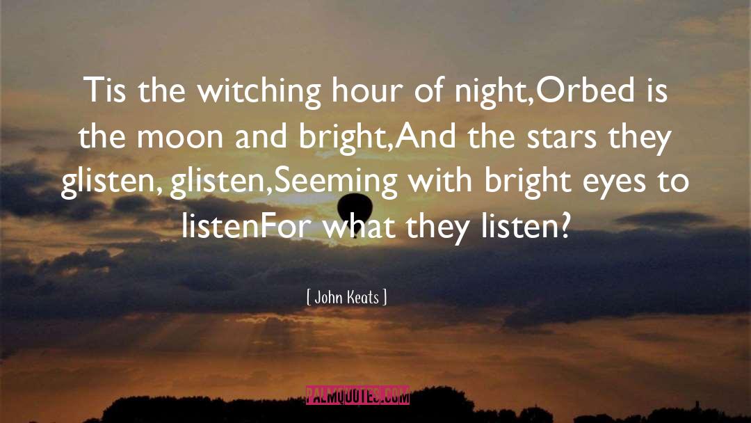 Glisten quotes by John Keats