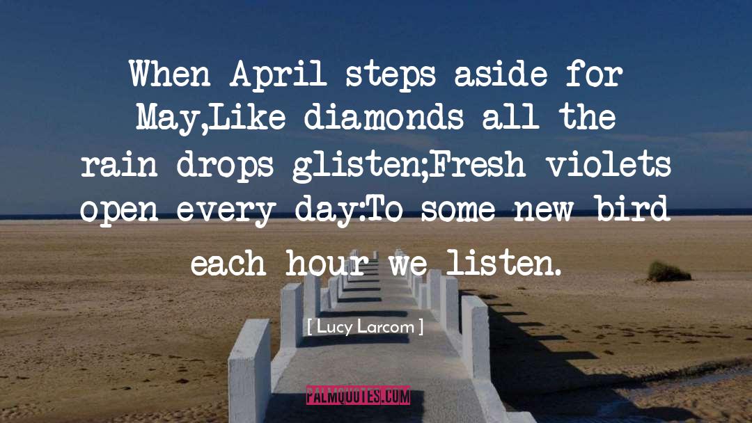 Glisten quotes by Lucy Larcom