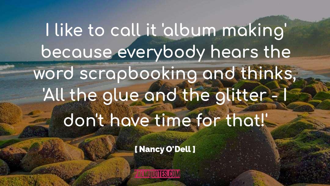 Glitter quotes by Nancy O'Dell