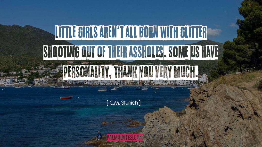 Glitter quotes by C.M. Stunich