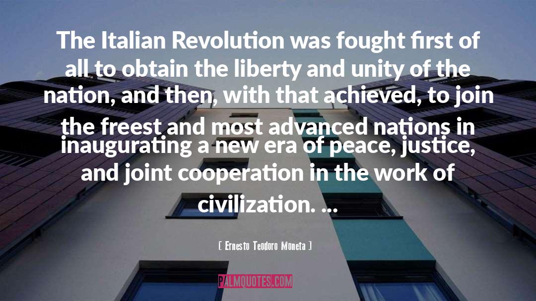 Global Civilization quotes by Ernesto Teodoro Moneta