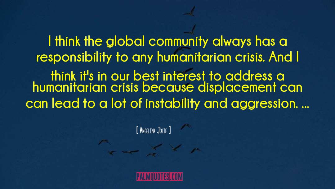 Global Community quotes by Angelina Jolie