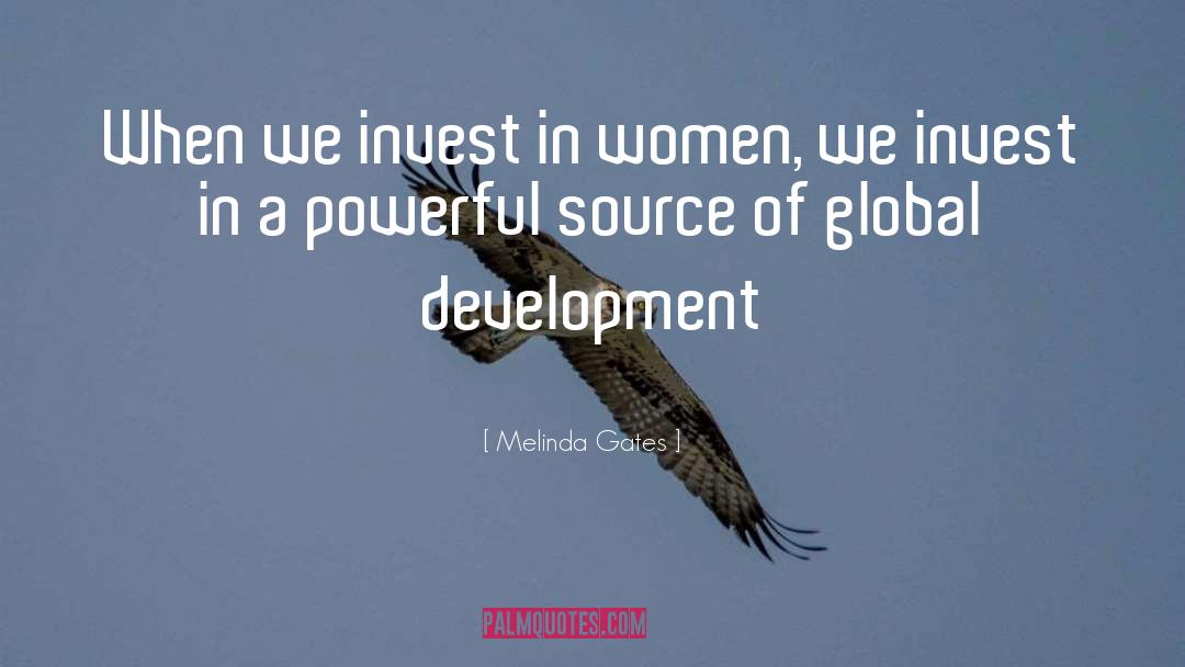 Global Development quotes by Melinda Gates
