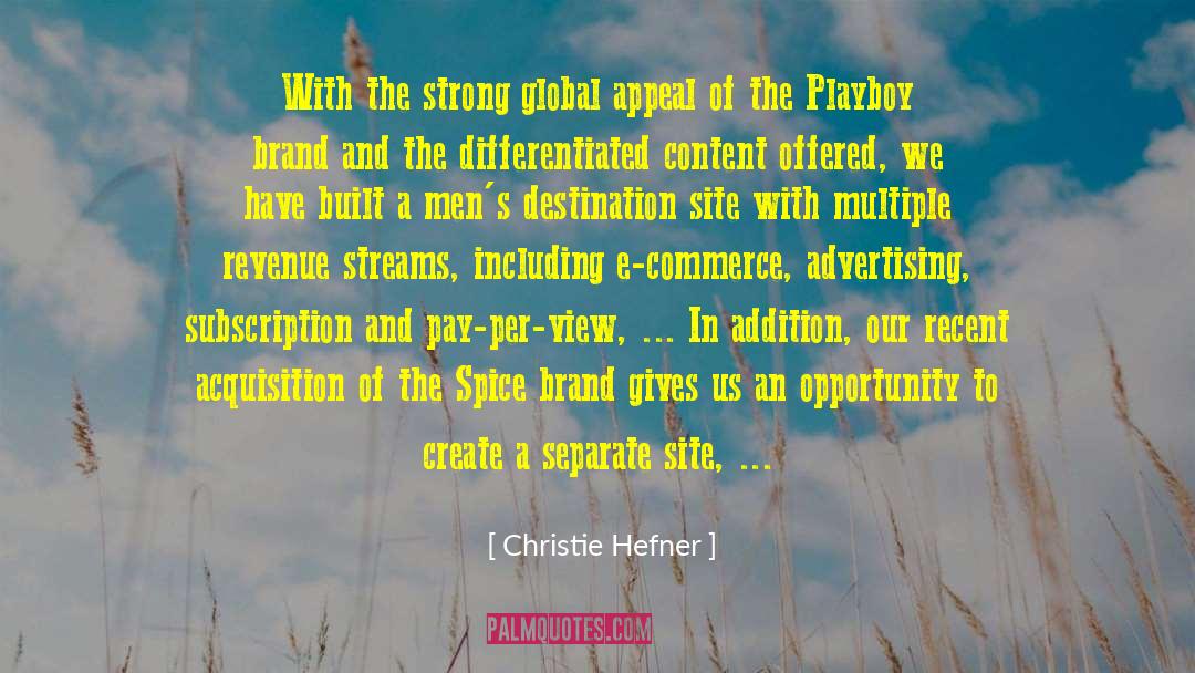 Global Fragrance Expert quotes by Christie Hefner