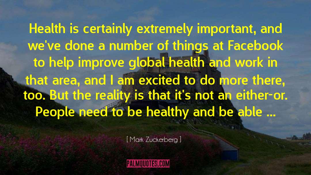 Global Health quotes by Mark Zuckerberg