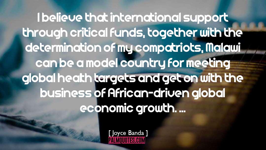 Global Health quotes by Joyce Banda