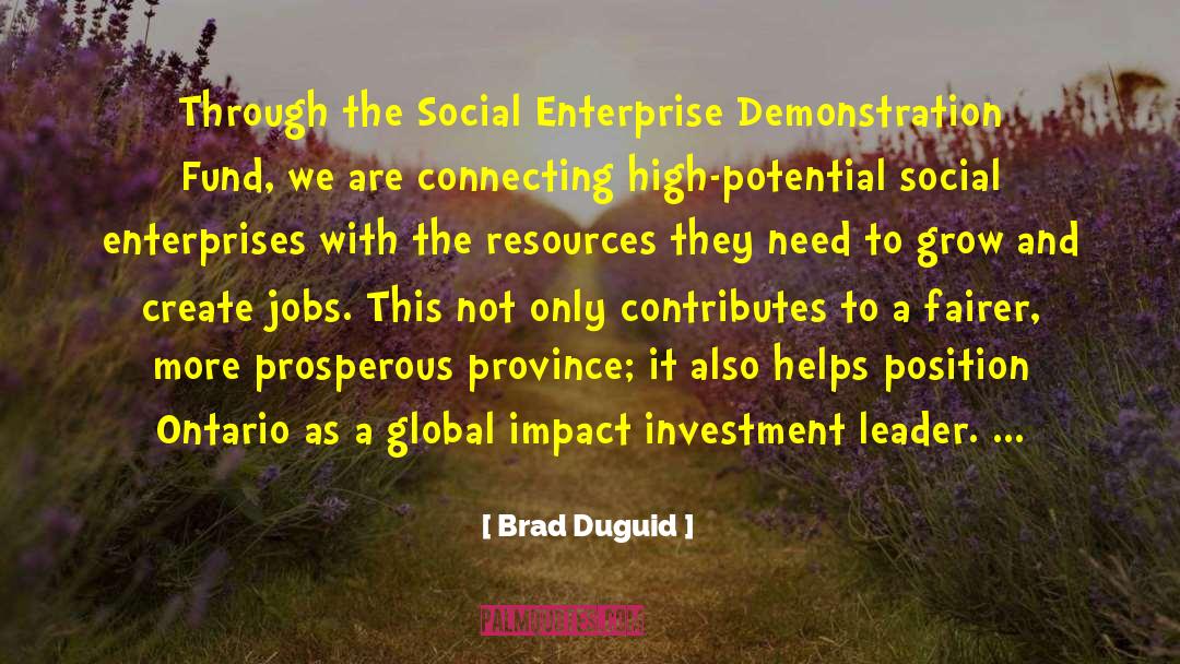 Global Hints quotes by Brad Duguid