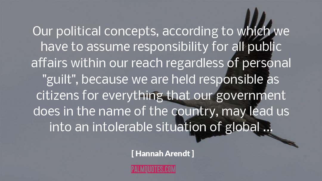 Global Responsibility quotes by Hannah Arendt