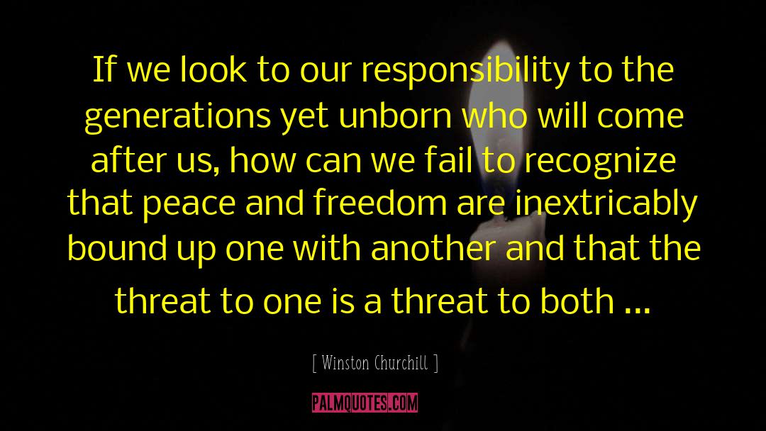 Global Responsibility quotes by Winston Churchill