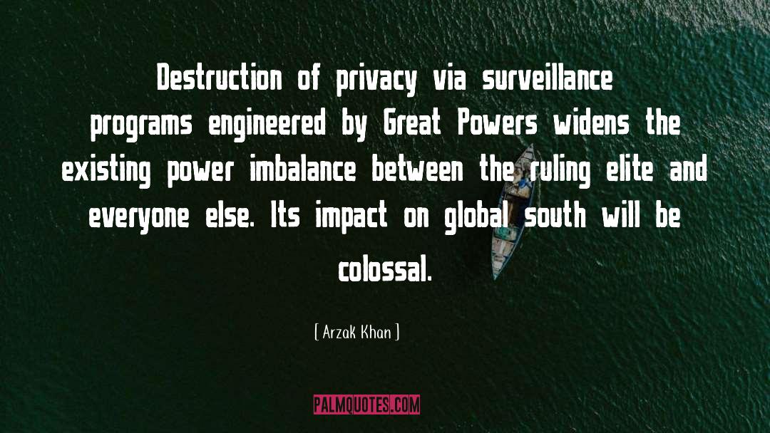 Global Surveillance Disclosures quotes by Arzak Khan