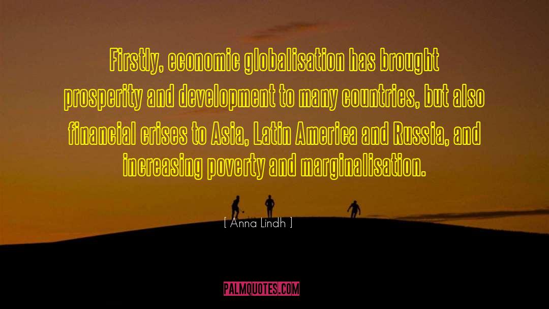 Globalisation quotes by Anna Lindh