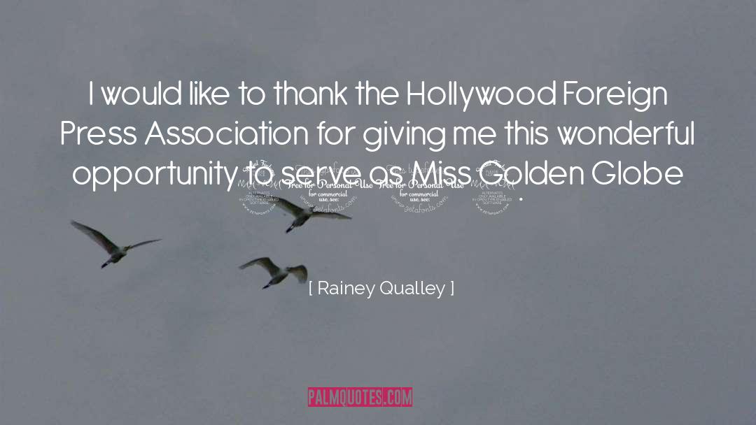 Globes quotes by Rainey Qualley