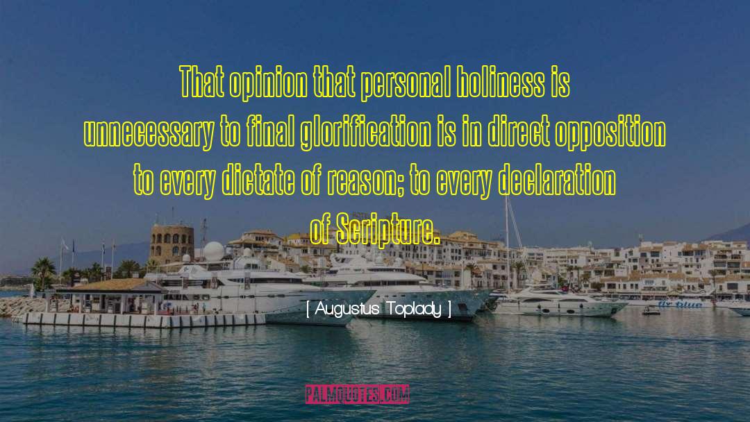 Glorification quotes by Augustus Toplady