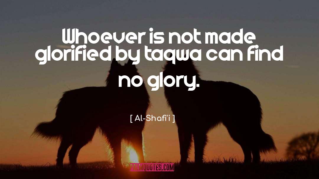 Glorification quotes by Al-Shafi'i