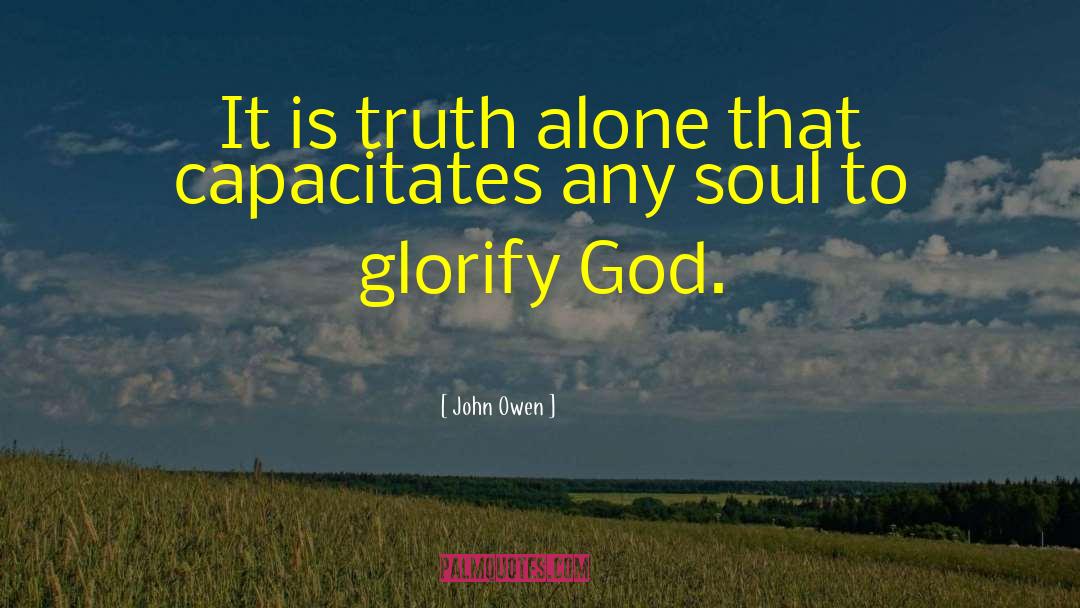 Glorify God quotes by John Owen