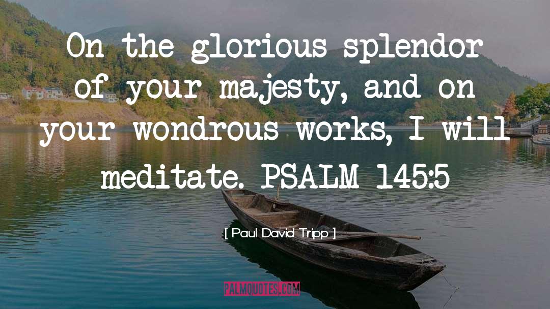 Glorious quotes by Paul David Tripp