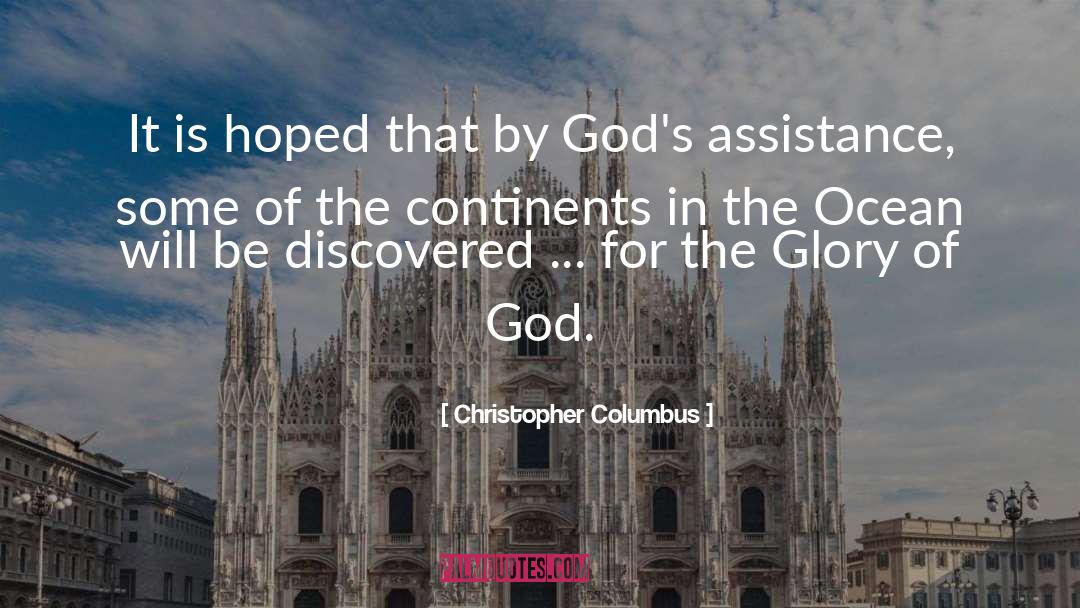 Glory Obrien quotes by Christopher Columbus