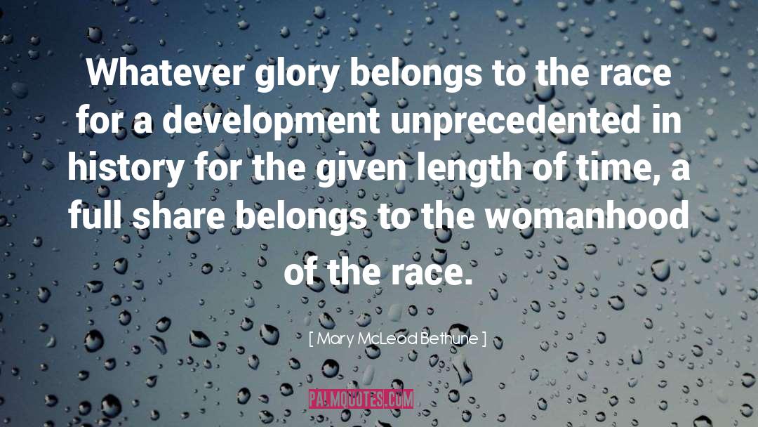 Glory quotes by Mary McLeod Bethune