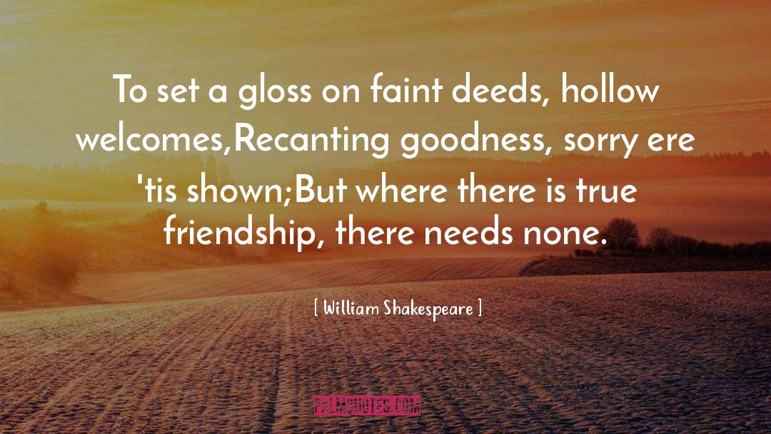 Gloss quotes by William Shakespeare