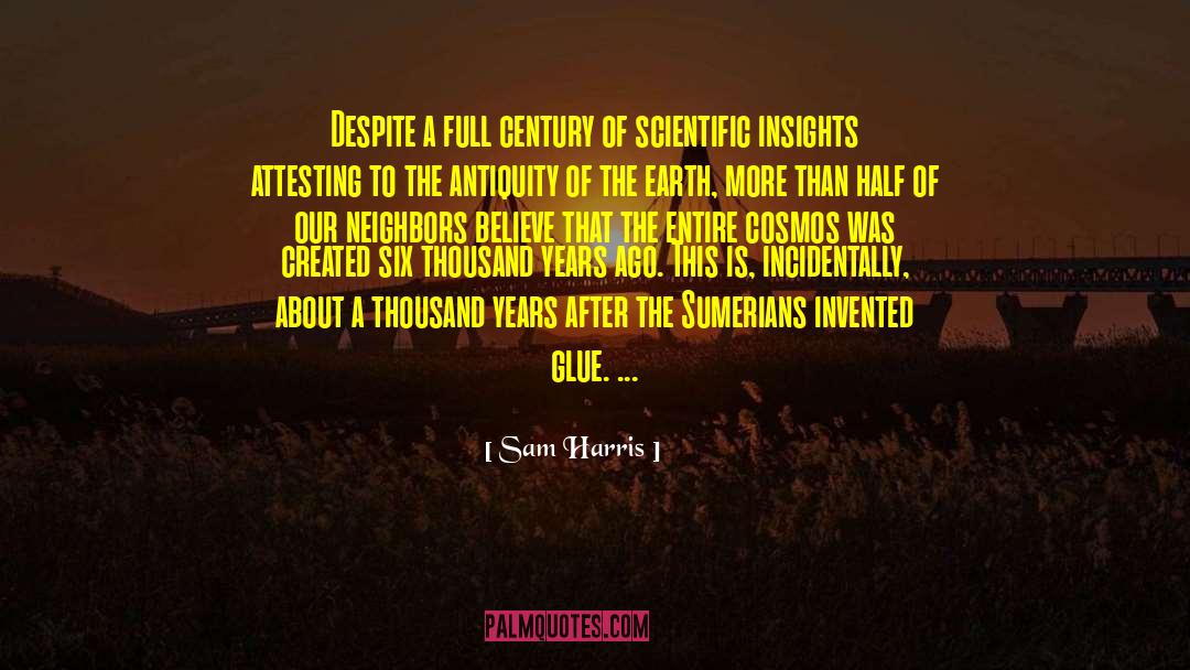 Glue quotes by Sam Harris