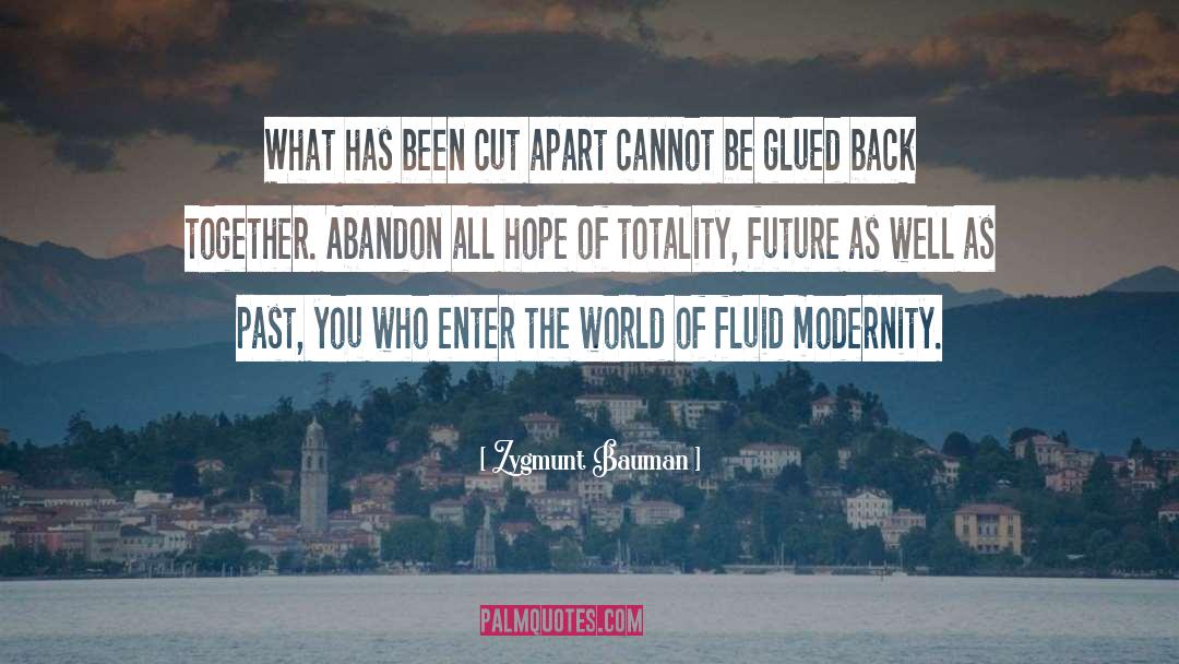 Glued quotes by Zygmunt Bauman