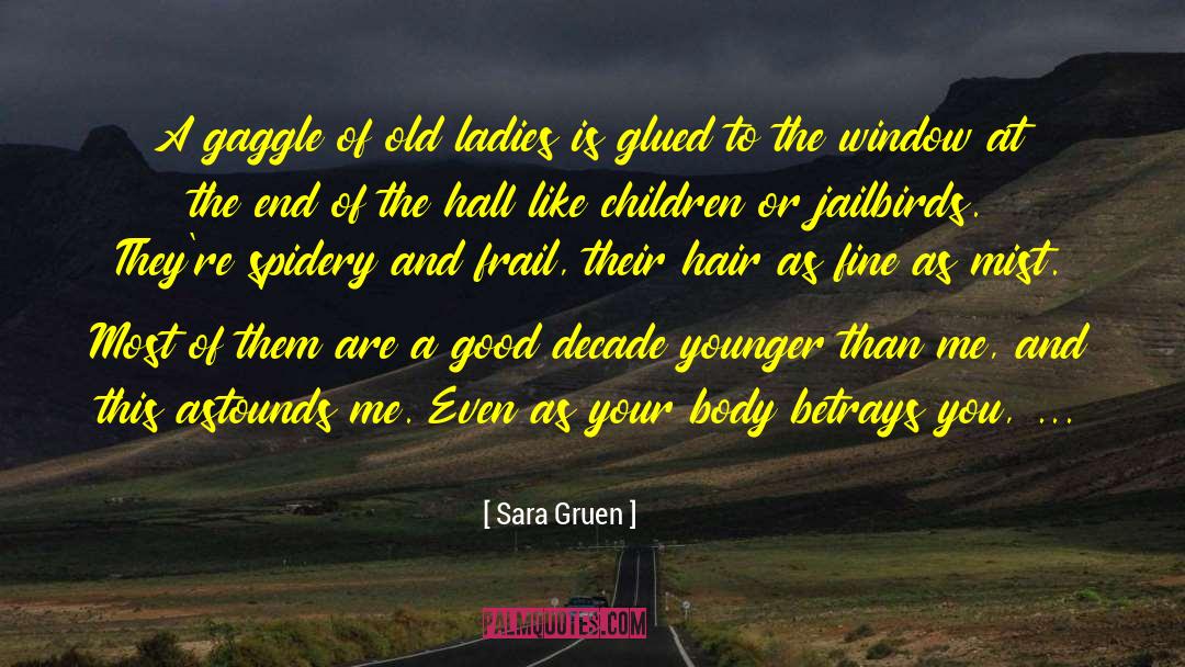 Glued quotes by Sara Gruen