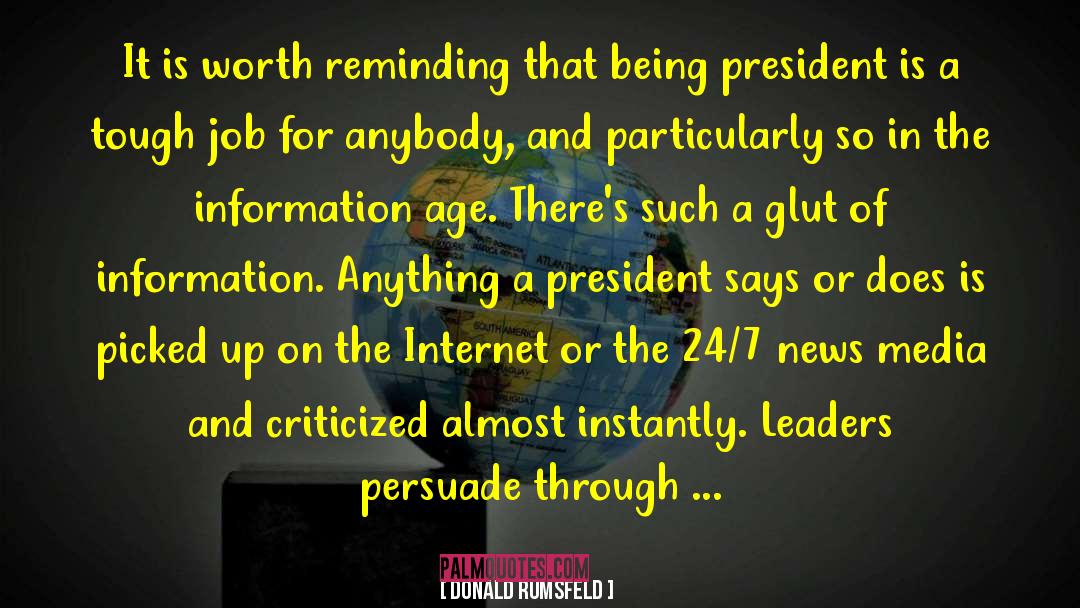 Glut quotes by Donald Rumsfeld