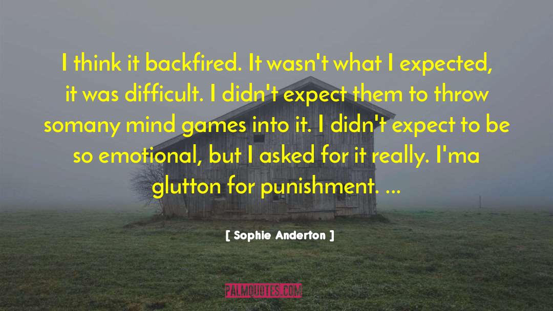 Glutton For Punishment quotes by Sophie Anderton