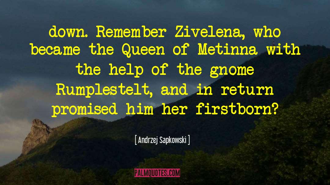 Gnome quotes by Andrzej Sapkowski