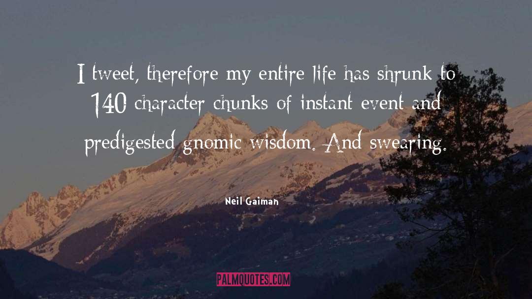 Gnomic quotes by Neil Gaiman
