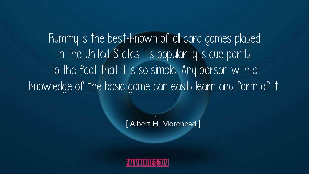 Gnomy Rummy quotes by Albert H. Morehead
