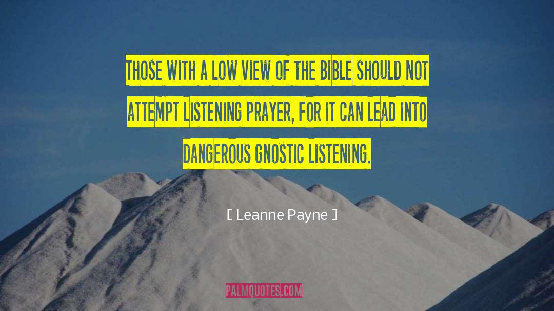 Gnostic quotes by Leanne Payne