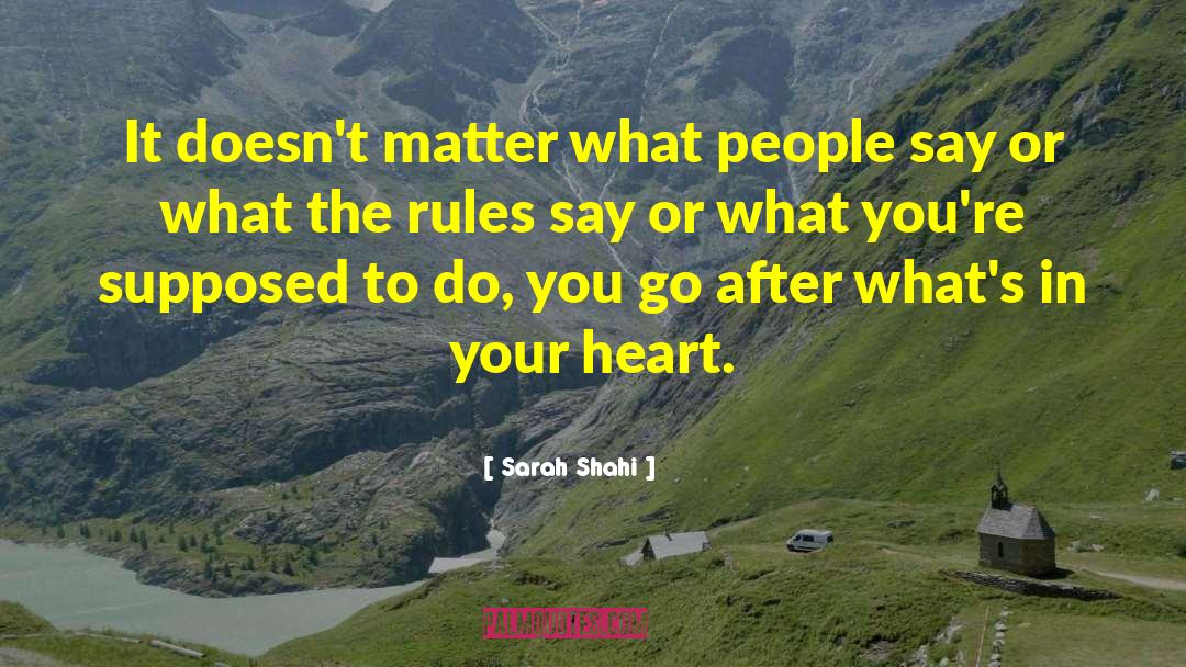 Go After What You Love quotes by Sarah Shahi